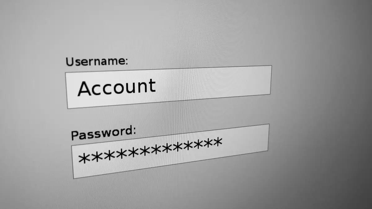 Username and password illustration.