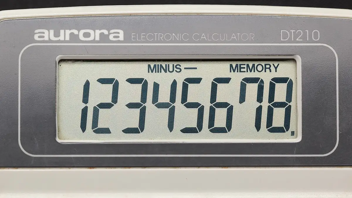 8 digit fixed display
